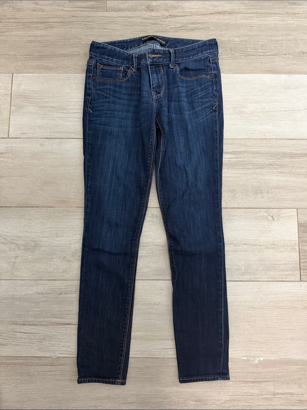 Women's Dark Indigo Skinny Jeans - Stretch Slim Fit